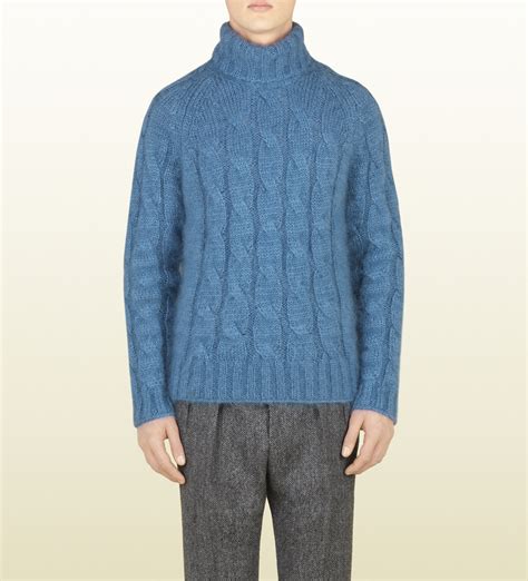 gucci blue cardigan mens|Gucci turtleneck men.